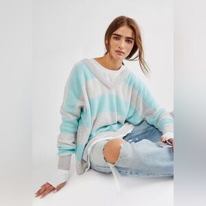 NWT Free People Think Of You Striped Cashmere Tunic size XS